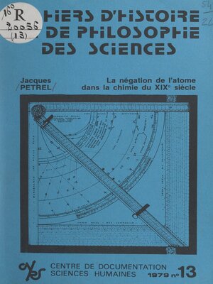 cover image of La négation de l'atome dans la chimie du XIXe siècle